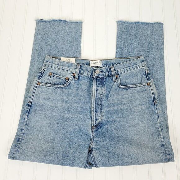 AGOLDE Riley High Rise Straight Crop Jeans - Picture 9 of 15